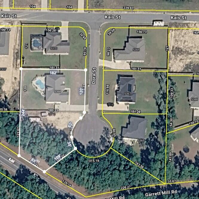 5368 Dora Street Baker, FL 32531 - Photo 54 of 54 Property Line Map