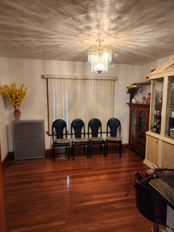 2 Thayer Street Worcester, MA 01603 - Photo 9 of 33 a view of a dining room with furniture and chandelier