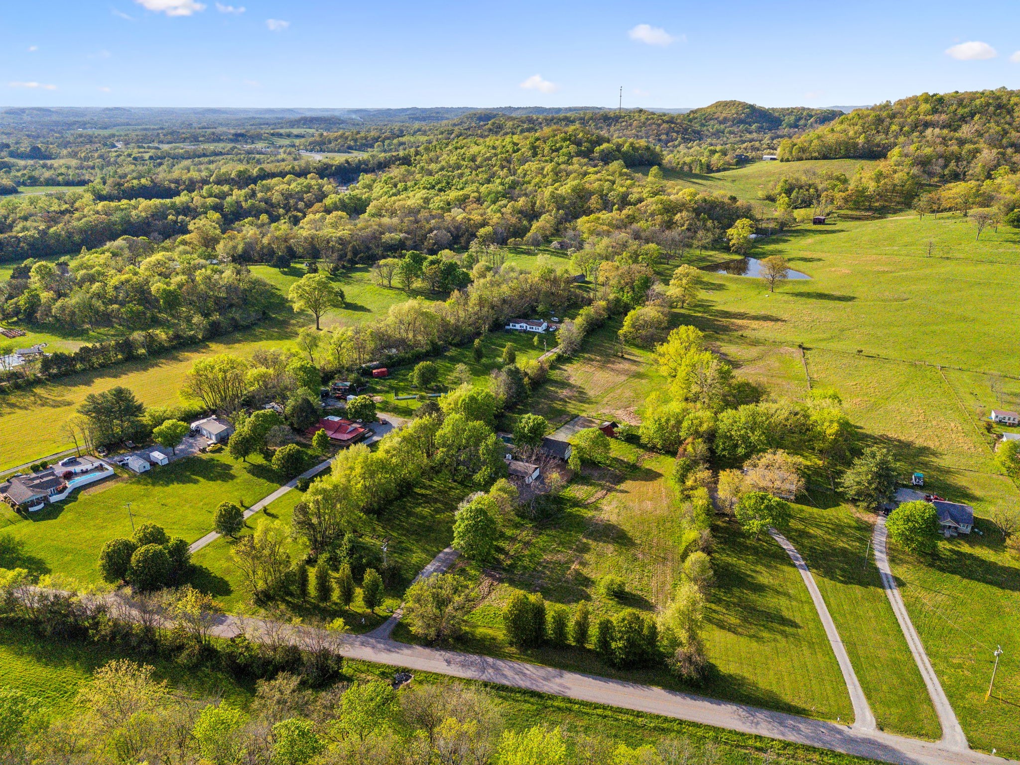 4462 Harpeth School Road Franklin, TN 37064 - Photo 43 of 45 an aerial view of residential houses with outdoor space