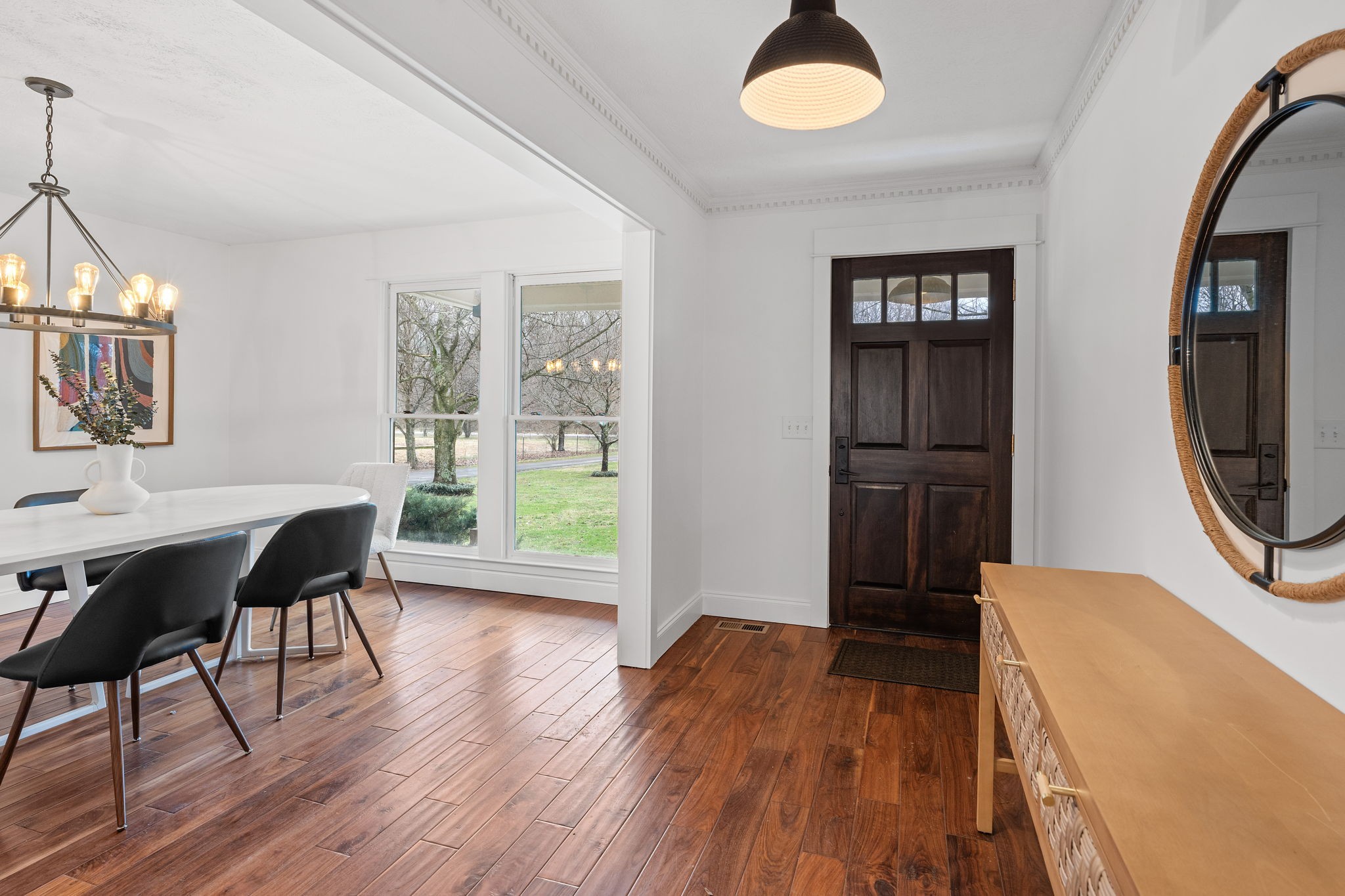 4462 Harpeth School Road Franklin, TN 37064 - Photo 6 of 45 a view of a dining room with furniture window and wooden floor
