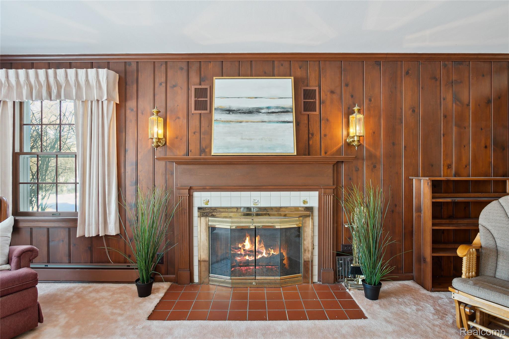 4300 West Bacon Road Hillsdale, MI 49242 - Photo 7 of 49 Living Room Gas Fireplace