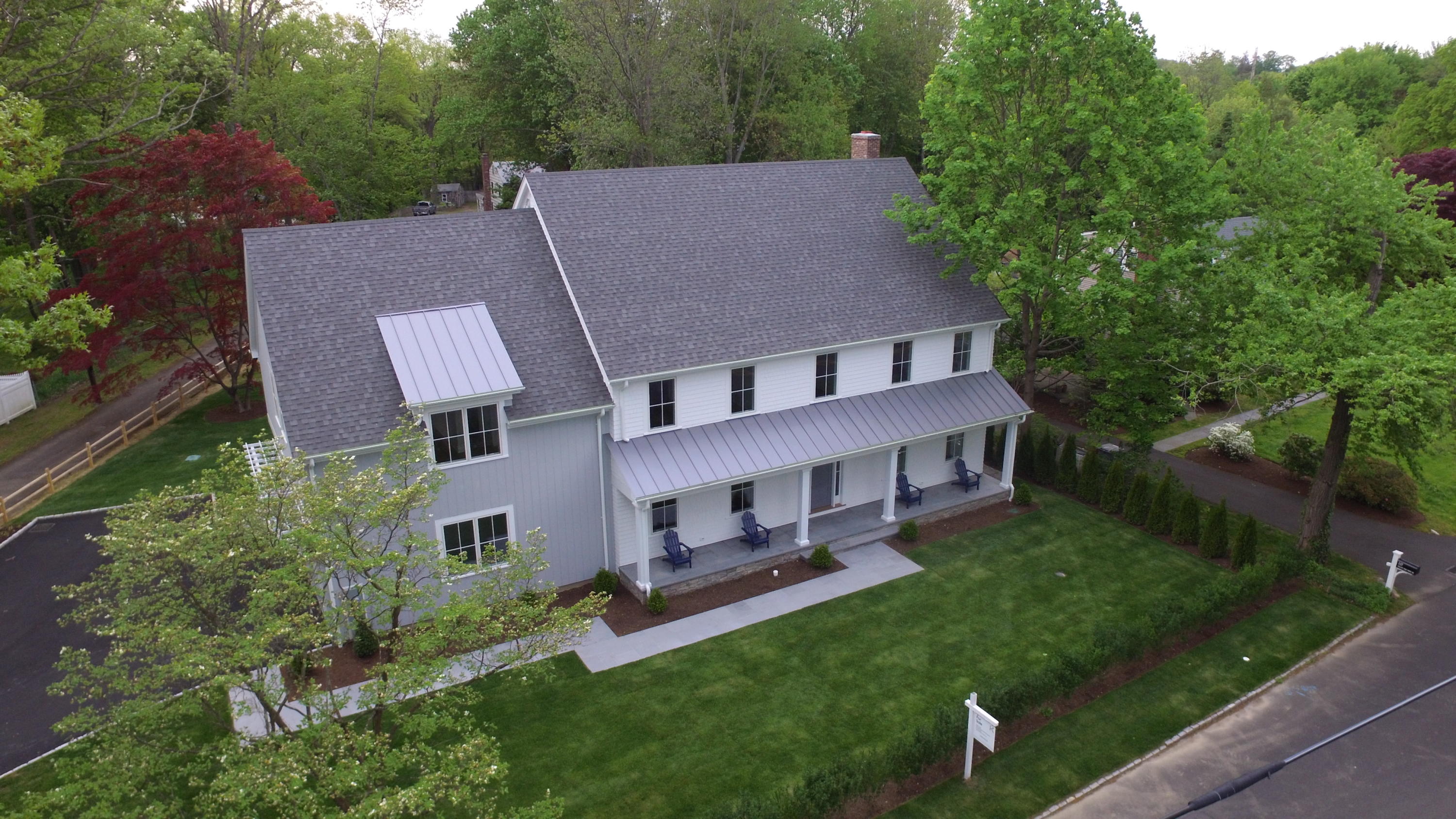 113 Hollow Tree Ridge Road Darien, CT 06820 - Photo 3 of 48 an aerial view of a house