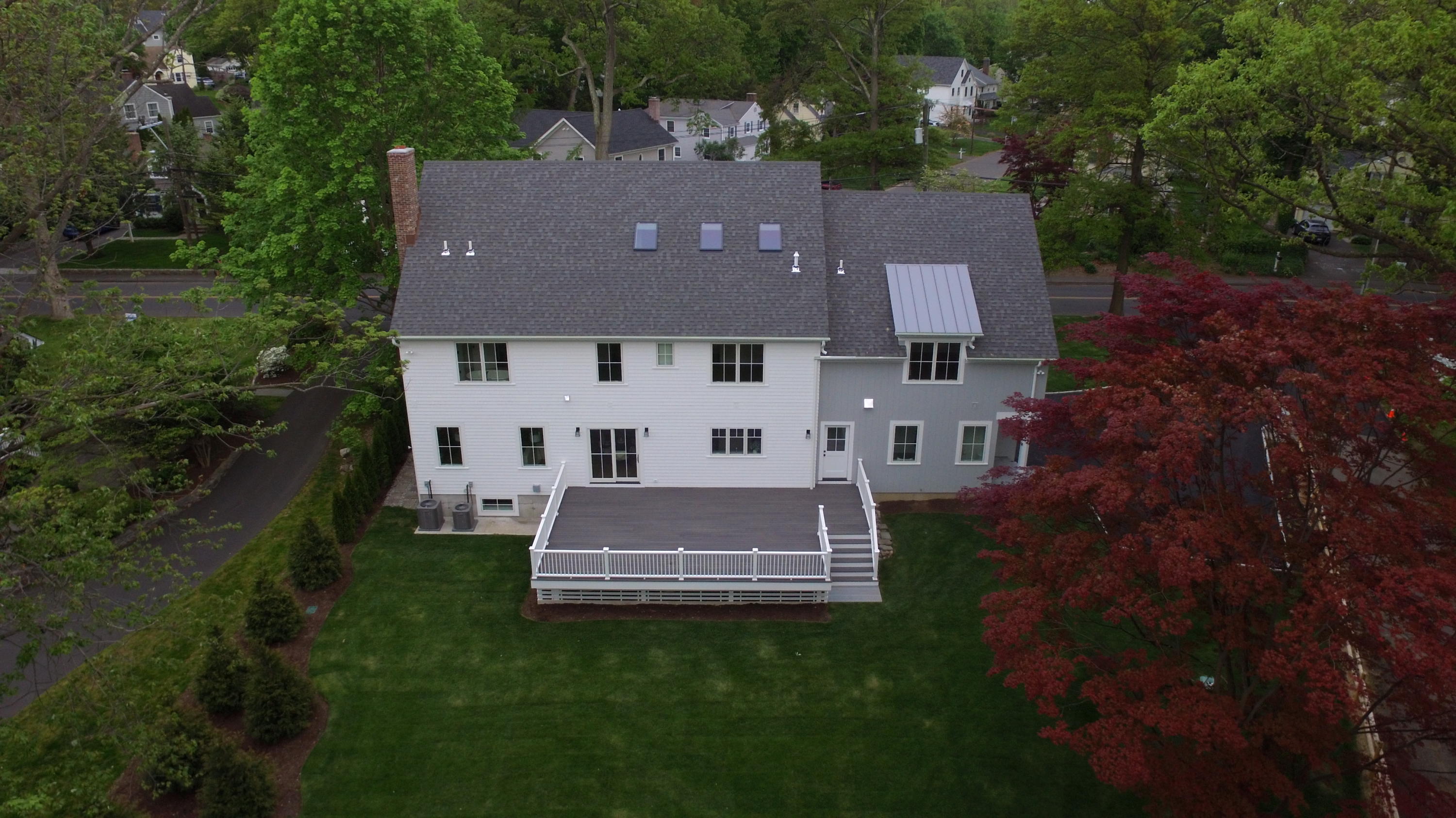 113 Hollow Tree Ridge Road Darien, CT 06820 - Photo 44 of 48 an aerial view of a house with garden