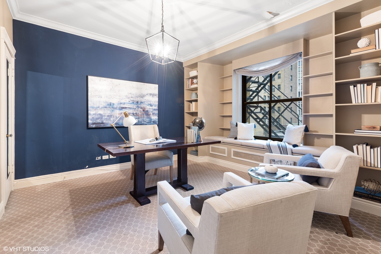 222 East Chestnut Street, Unit 8A Chicago, IL 60611 - Photo 19 of 41 a dining room with furniture and window