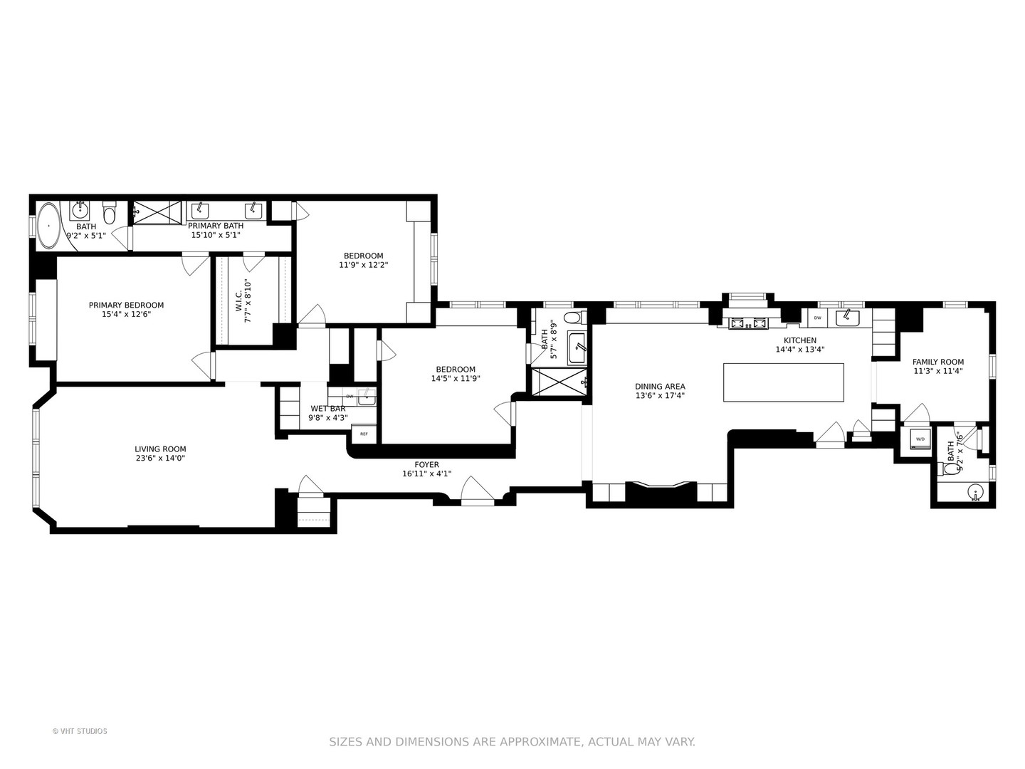 222 East Chestnut Street, Unit 8A Chicago, IL 60611 - Photo 27 of 41 a picture of a floor plan