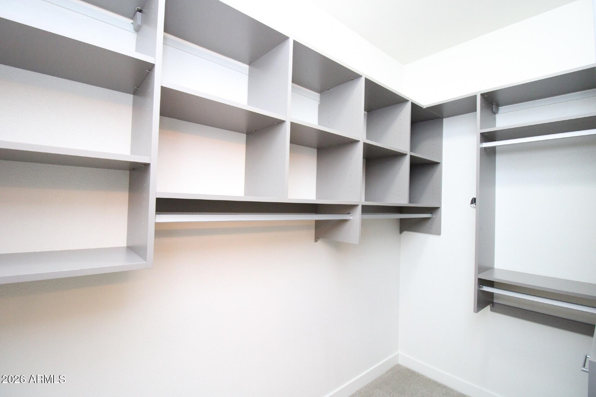 2511 West Queen Creek Road, Unit 438 Chandler, AZ 85248 - Photo 15 of 23 a view of walk in closet with empty racks