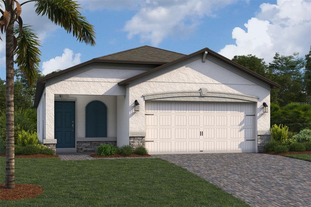 a view of house with garden