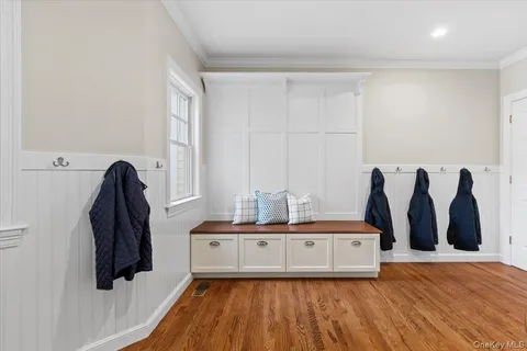 a bathroom with a sink and a large mirror