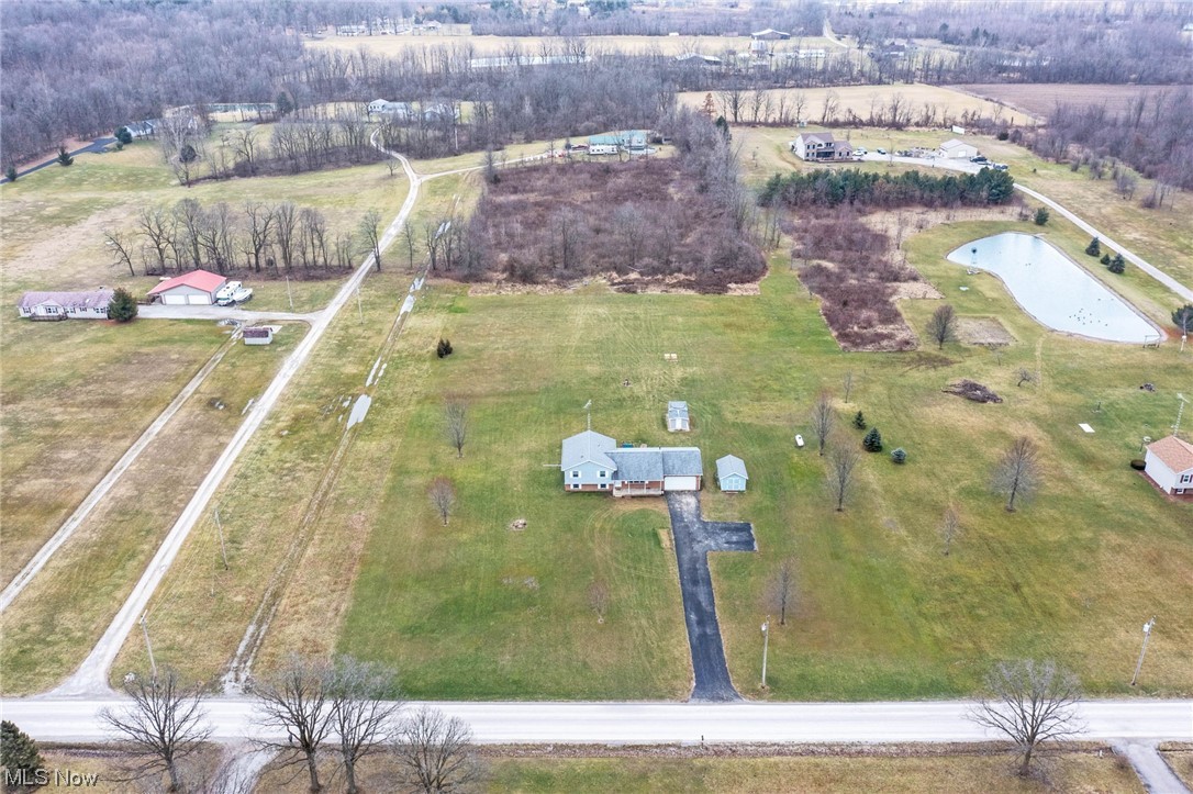 411 Adario West Road Shiloh, OH 44878 - Photo 32 of 35 Birds eye view of property with a rural view