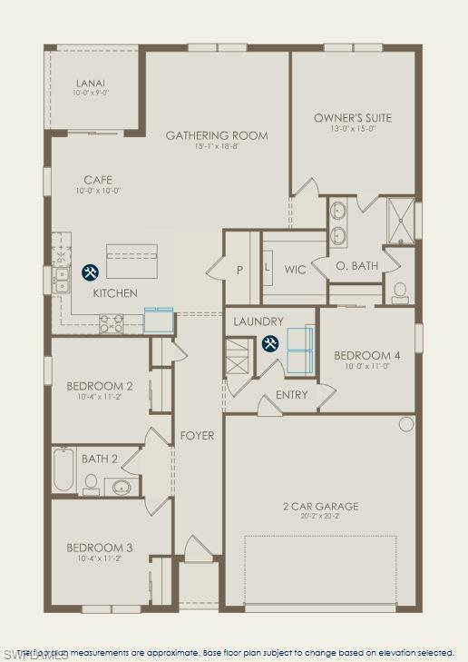15810 Northridge Road Punta Gorda, FL 33982 - Photo 5 of 34 Floor plan of Hanover lot 4256