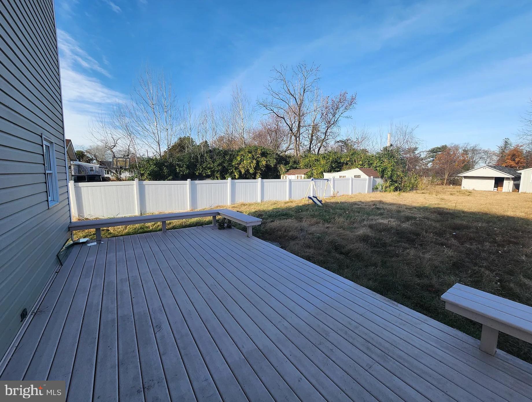 42 Tilbury Road Salem, NJ 08079 - Photo 9 of 10 Spacious deck with serene backyard views.