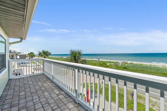 a view of a room with a ocean view