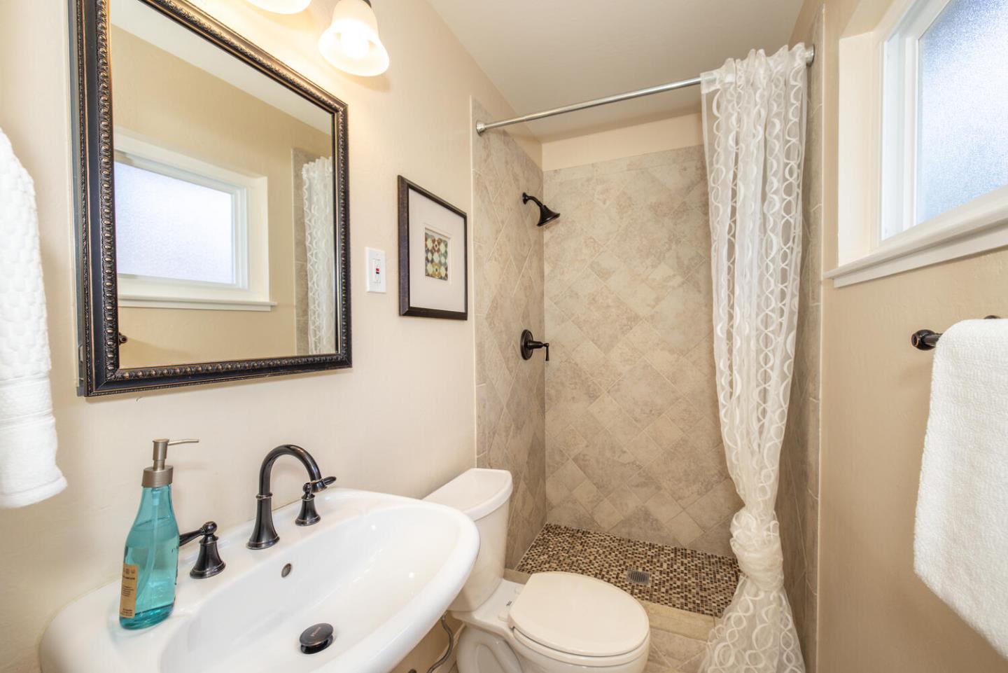 1420 Crespi Drive Pacifica, CA 94044 - Photo 14 of 48 a bathroom with a sink a toilet and shower