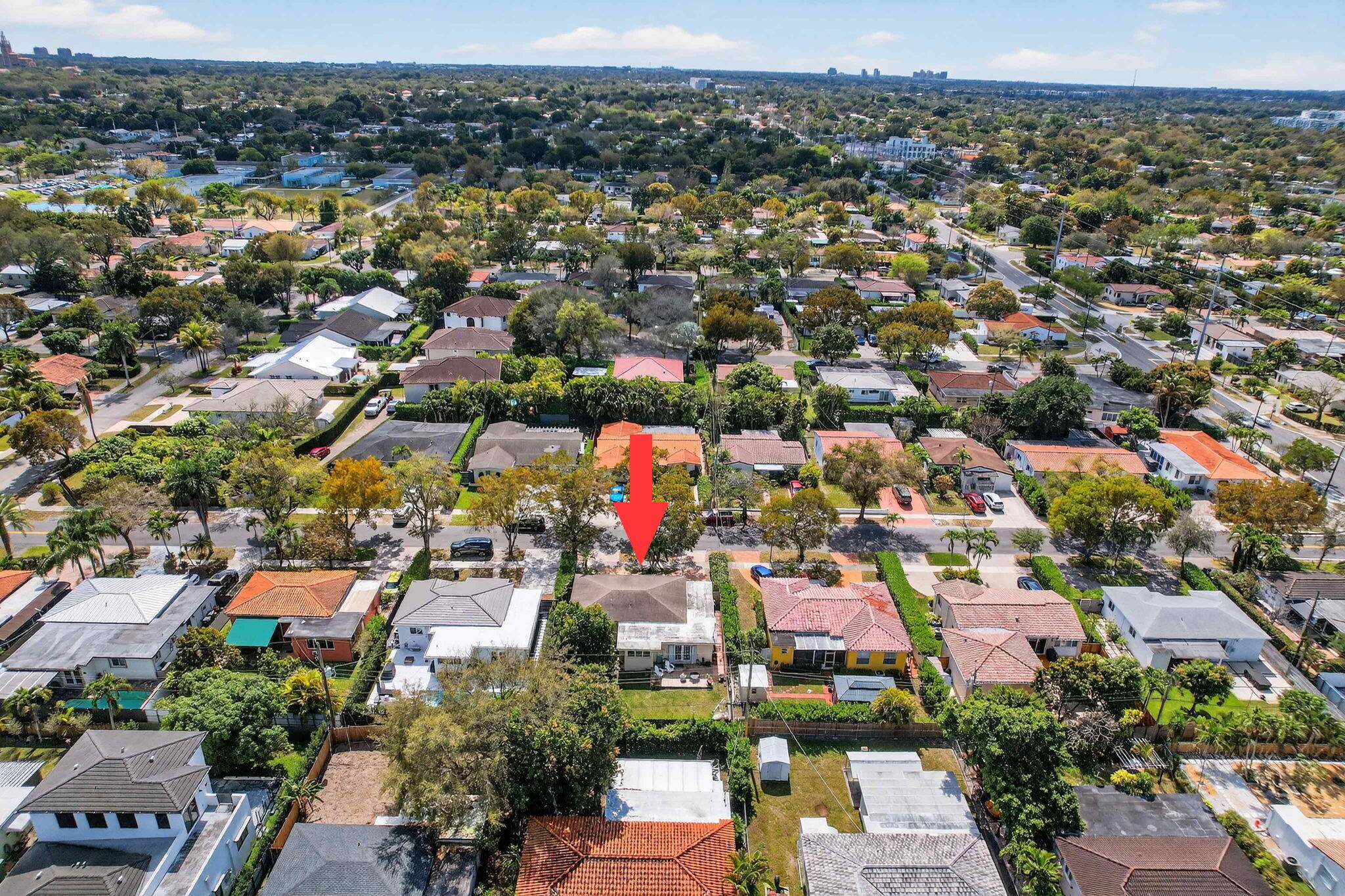 6091 Southwest 12th Street West Miami, FL 33144 - Photo 35 of 38 an aerial view of residential houses with outdoor space