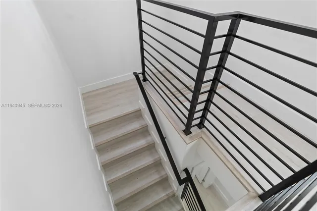 a view of a staircase