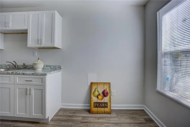 a room with storage and utility