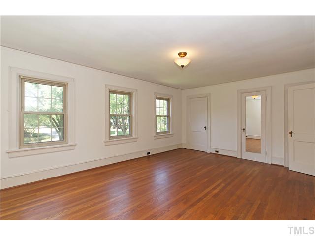 106 North King Charles Road Raleigh, NC 27610 - Photo 16 of 25 A View Of The Master Bedroom Showing The Closets. There Are Three With The Door Next To The Window Being A Walk In Closet. It Could Also Be Used As A Small Office.