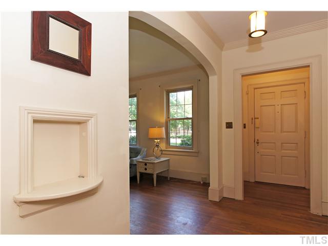 106 North King Charles Road Raleigh, NC 27610 - Photo 3 of 25 The Separate Entryway Offers Space For Coats And Umbrellas Upon Entry. There Is Also A Built In Telephone Shelf, Or A Convenient Place For Your Keys!