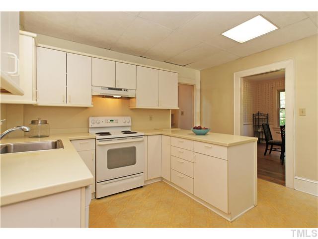 106 North King Charles Road Raleigh, NC 27610 - Photo 9 of 25 This Bright White Kitchen Takes Care Of Your Cooking And Cleaning Needs! Electric Range and Dishwasher Take All The Work Out Of Cooking And Cleaning! The Neutral Corian Countertops Are Easy To Clean And Are Durable.