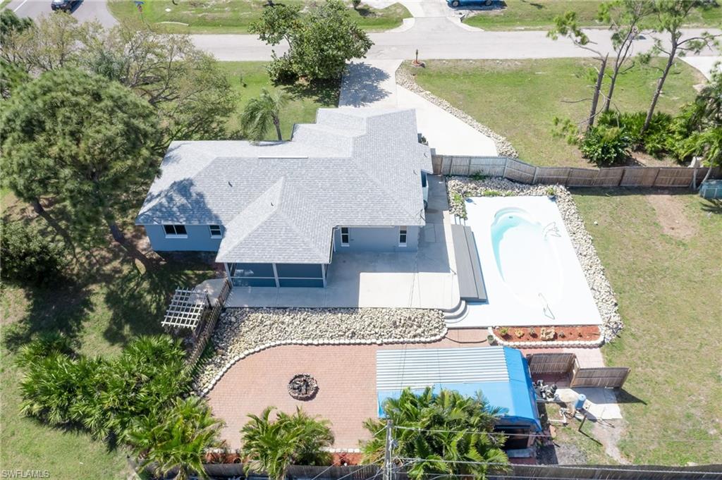 18441 Columbine Road Fort Myers, FL 33967 - Photo 32 of 33 an aerial view of a house with yard swimming pool and outdoor seating
