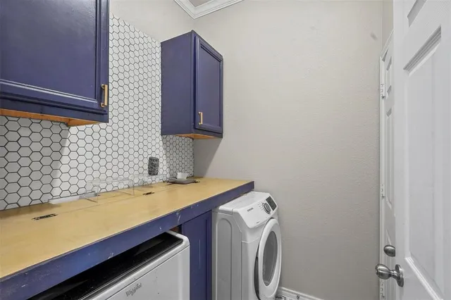 a room with storage and utility