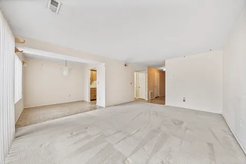 an empty room with an entryway