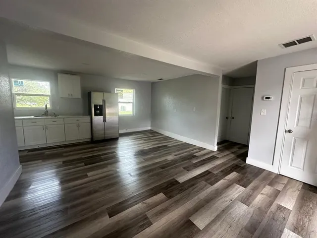 wooden floor in an empty room
