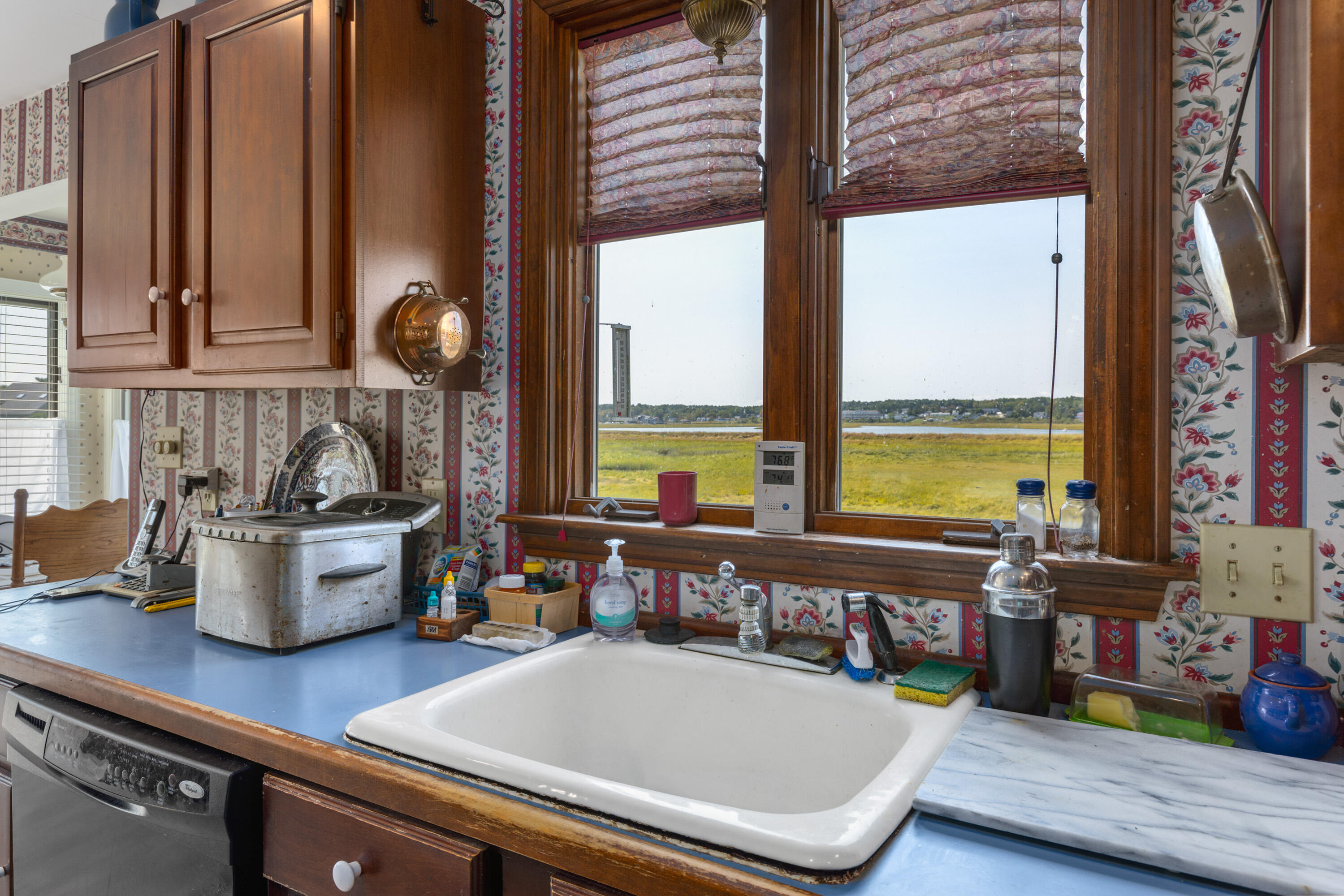 24 Johnson Lane Wells, ME 04090 - Photo 5 of 32 Kitchen with view of marsh
