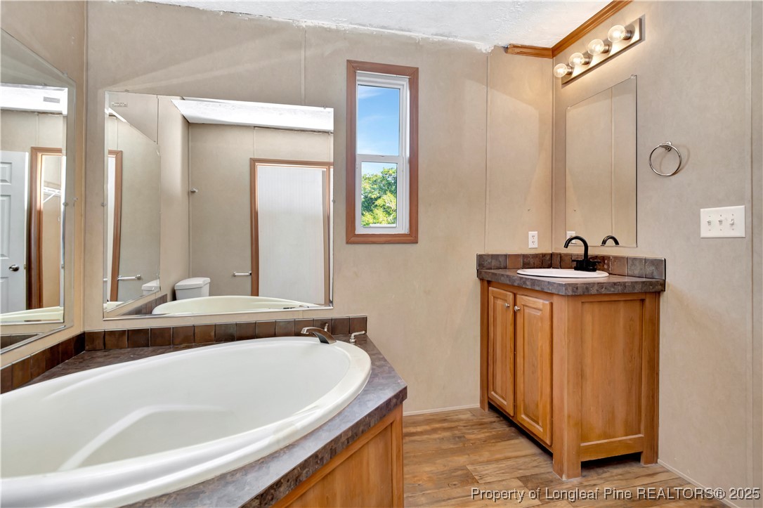 193 Fork Pine Road Lumberton, NC 28358 - Photo 26 of 40 a bathroom with a bathtub and a sink