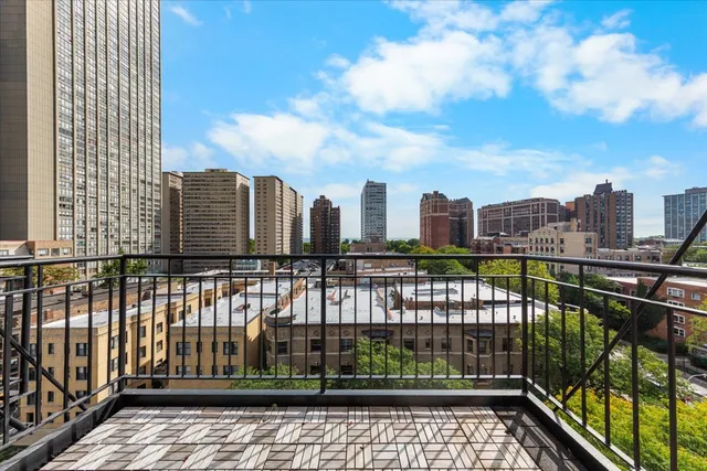 a view of a roof deck