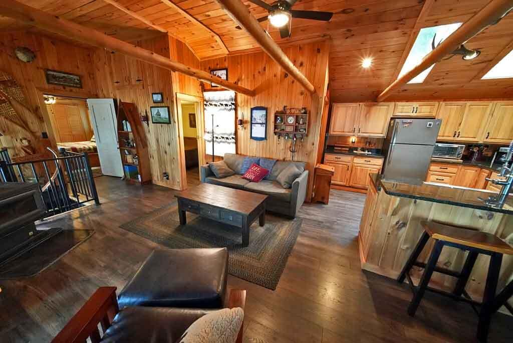 134 Sandy Beach Road Danforth, ME 04424 - Photo 22 of 88 cathedral-living-area