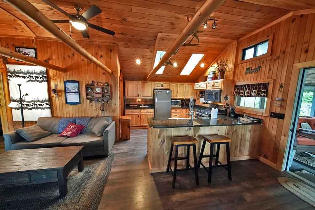 134 Sandy Beach Road Danforth, ME 04424 - Photo 25 of 88 cathedral-kitchen-living-ro