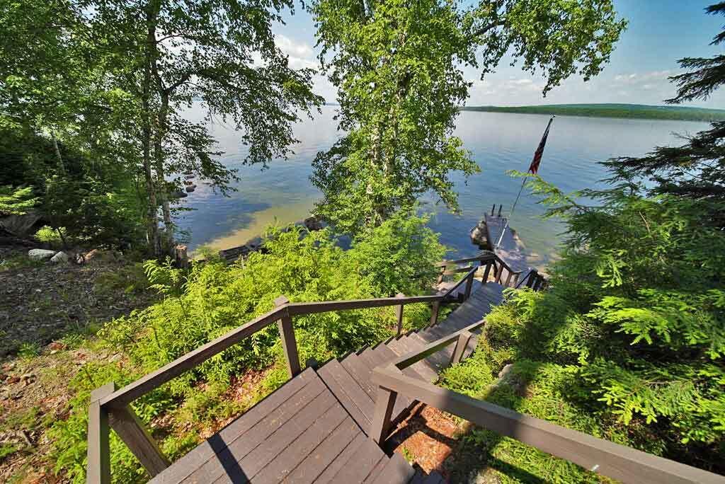 134 Sandy Beach Road Danforth, ME 04424 - Photo 60 of 88 maine-lake-stairway-access