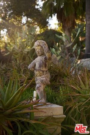 a view of a garden