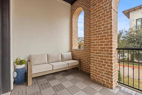a view of balcony with couch