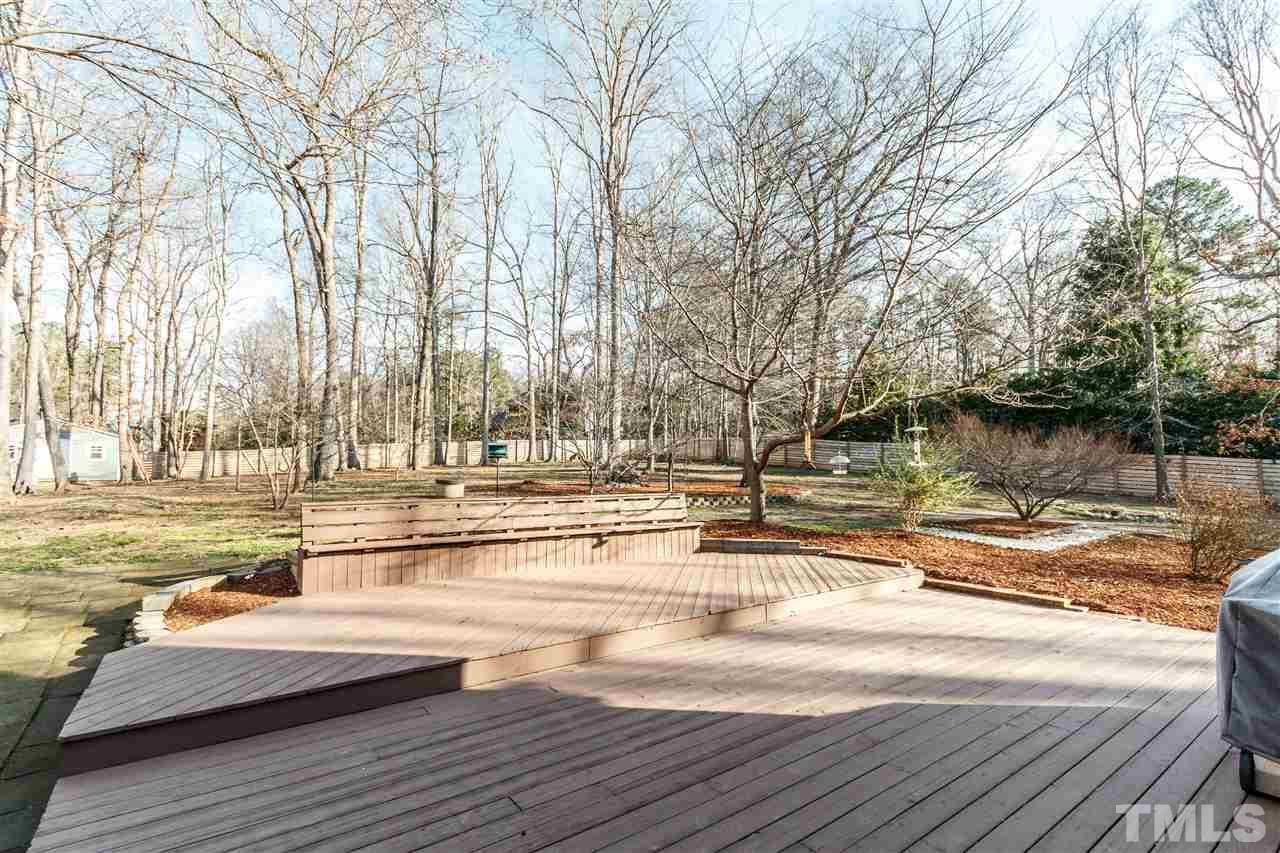 3412 1st Place Raleigh, NC 27613 - Photo 23 of 25 What an amazing outdoor area! Huge deck and yard with beautiful views! Great space to Entertain guest. Deck recently repaired and stained.