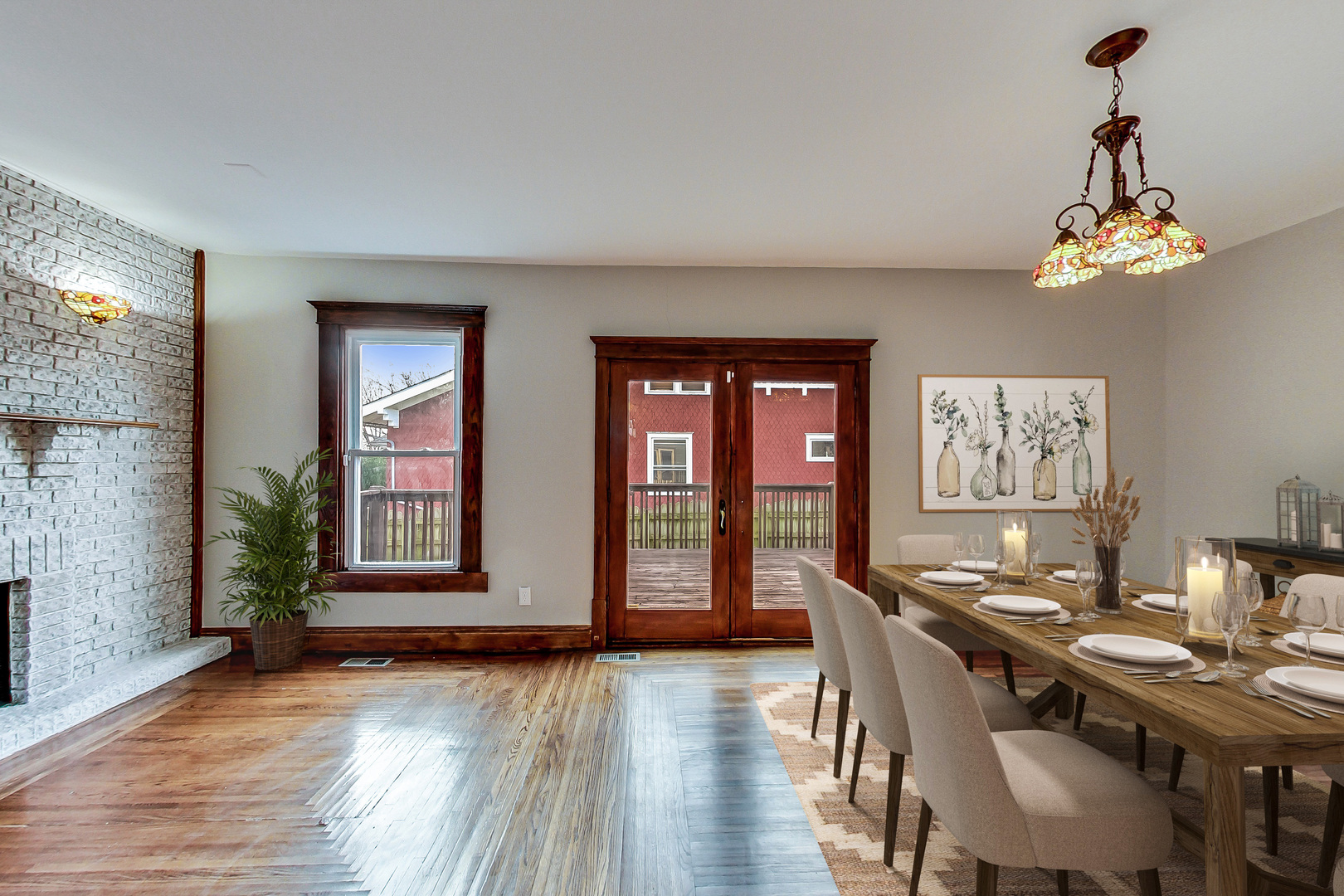 207 Center Road Frankfort, IL 60423 - Photo 11 of 41 a view of a dining room with furniture window and wooden floor