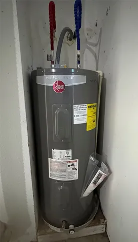 a view of water heater room