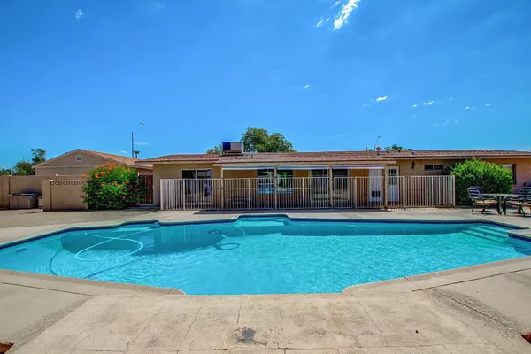 a view of a volley ball court