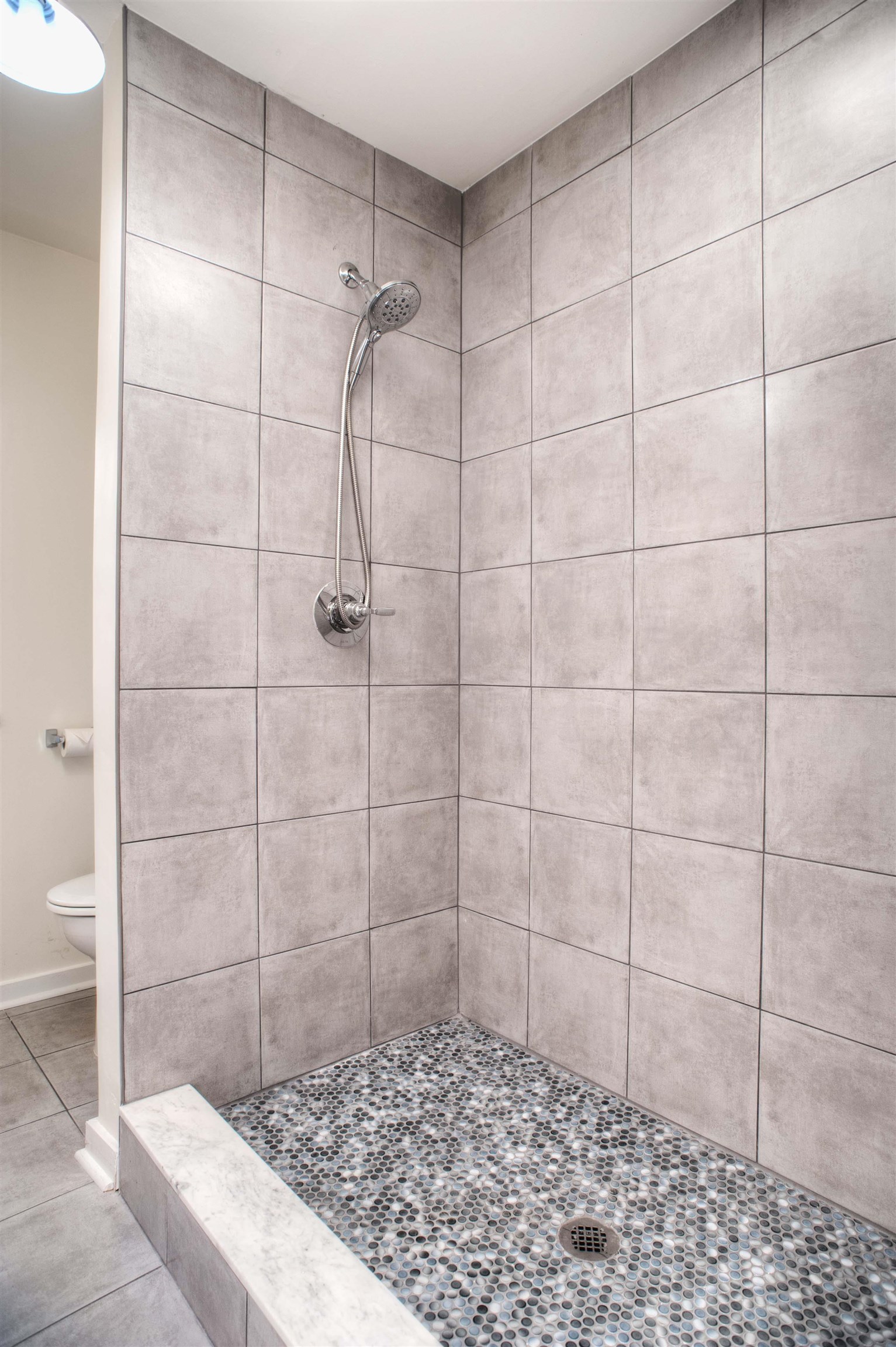 5270 Cole Road Memphis, TN 38120 - Photo 11 of 20 NEW Primary Walk-In Shower with Tile Surround and Stone Floor