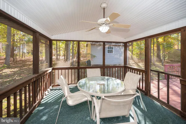 a view of a city from a dining room