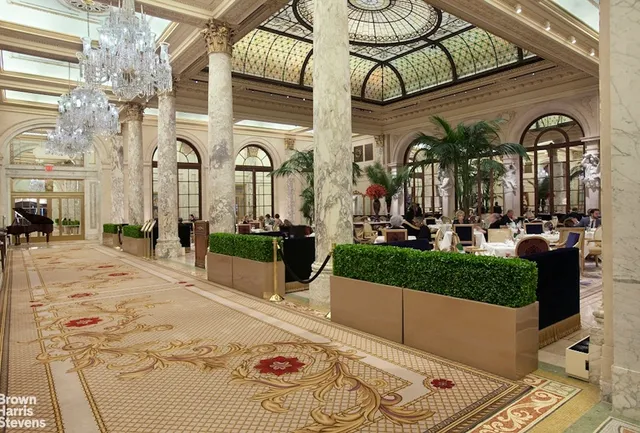 a living room with fireplace