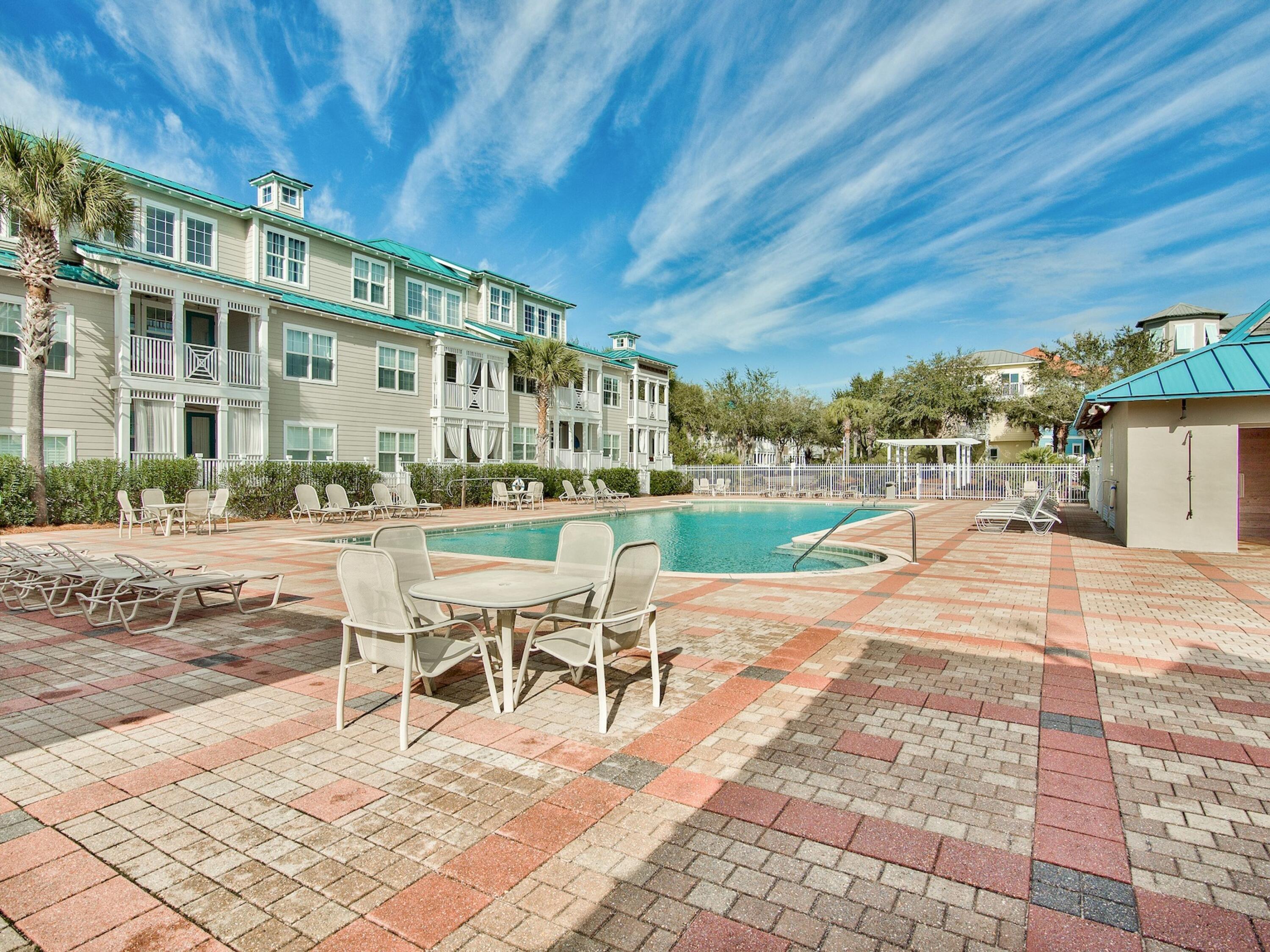 77 Snapper Street Santa Rosa Beach, FL 32459 - Photo 38 of 54 a building outdoor space with patio furniture and garden