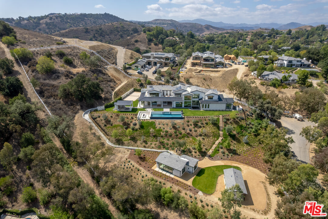 5340 Whitman Road Hidden Hills, CA 91302 - Photo 51 of 57 an aerial view of residential house with outdoor space