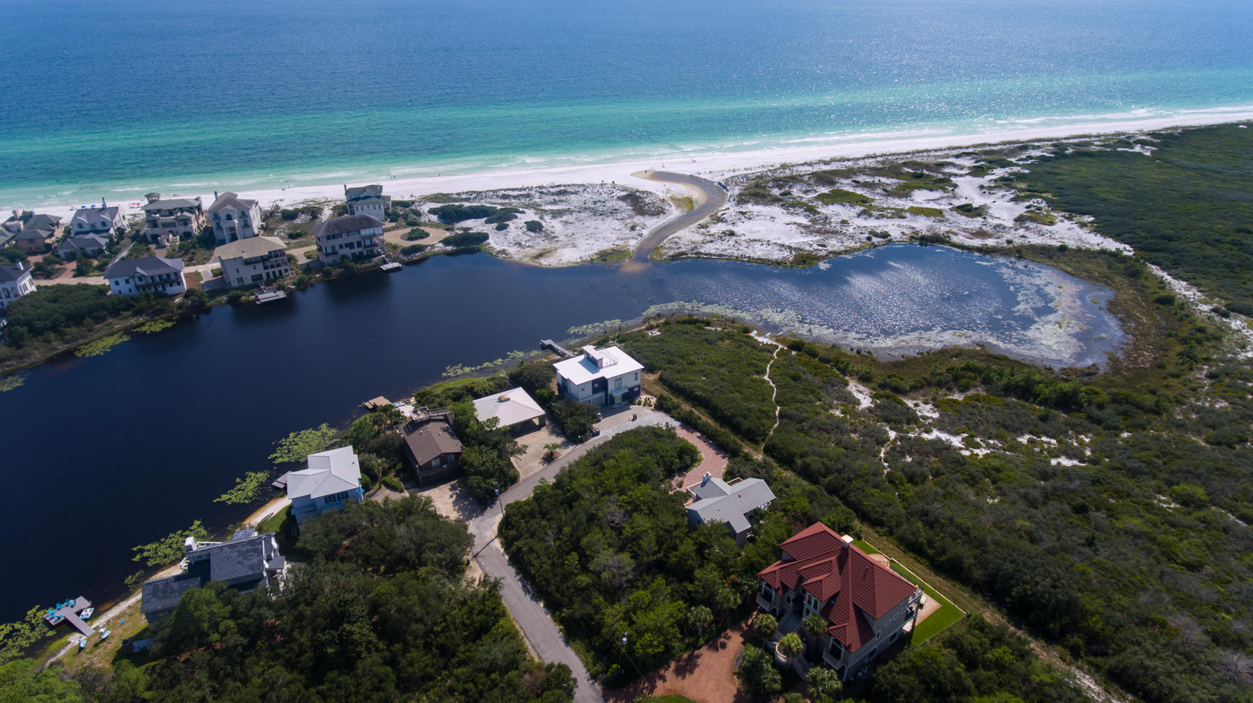 Lot 10 Loon Lake Drive Santa Rosa Beach, FL 32459 - Photo 27 of 49 an aerial view of a house with a lake view