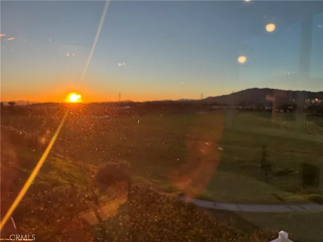 a view of residential space with mountain view