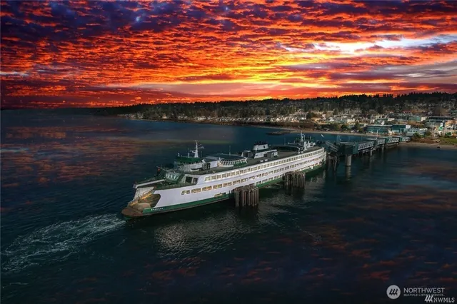 a view of street with sitting area