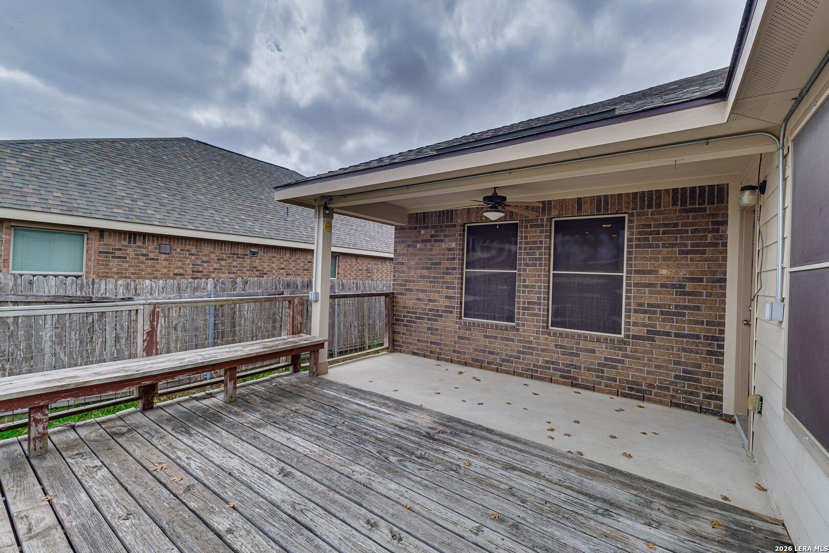 348 Buckboard Lane Cibolo, TX 78108 - Photo 21 of 23 a view of backyard with deck