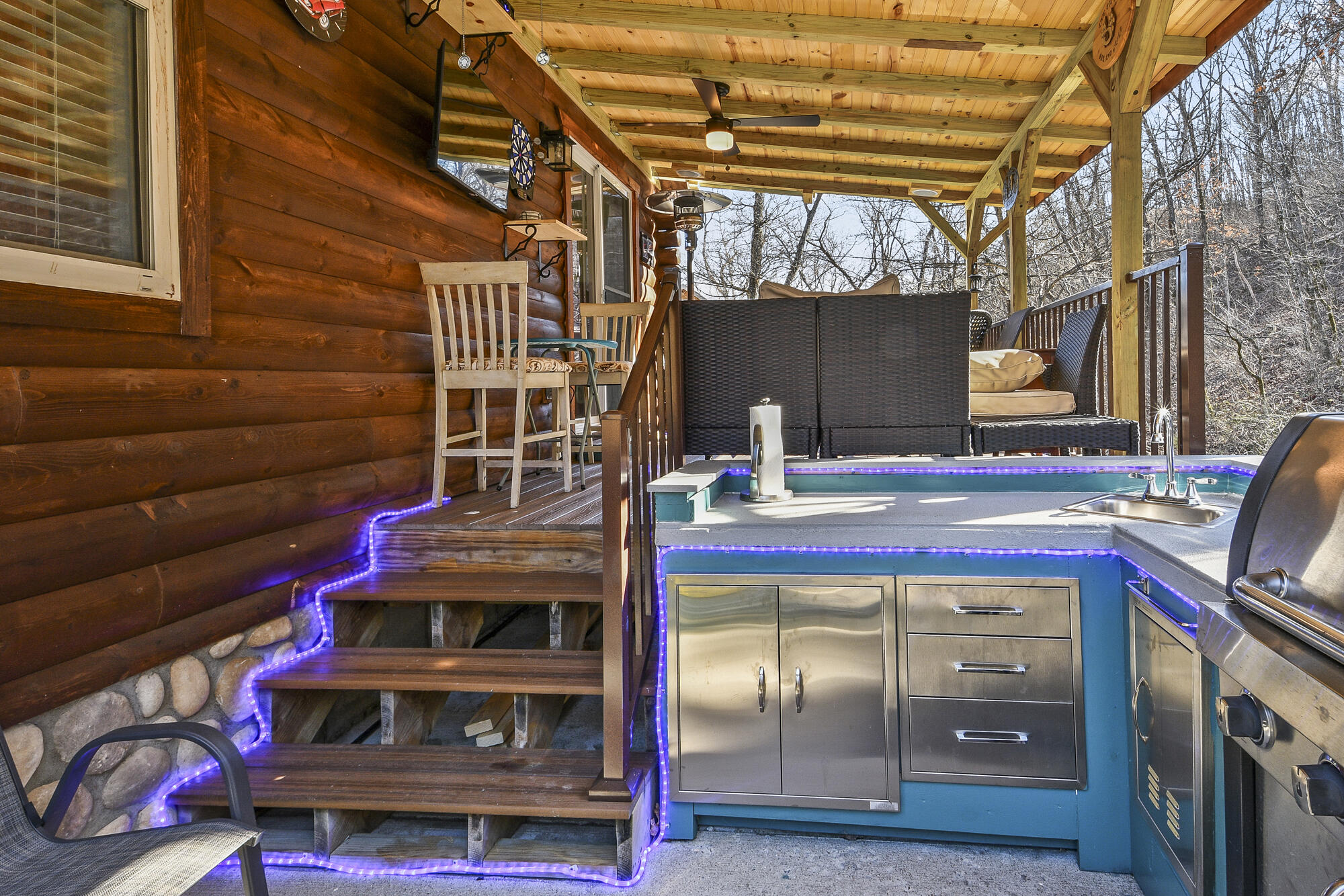 814 Peace In Valley Road Blue Eye, MO 65611 - Photo 44 of 53 Sink/Smoker/Blackstone/Grill