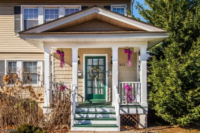 a front view of a house